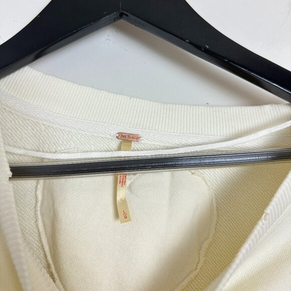 FREE PEOPLE Eleanor Sweatshirt Dress in Grey Combo Size Large - Picture 7 of 16